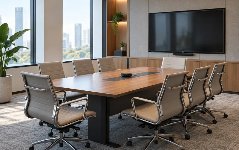 Mid-size eight-person meeting room — illustrative setting