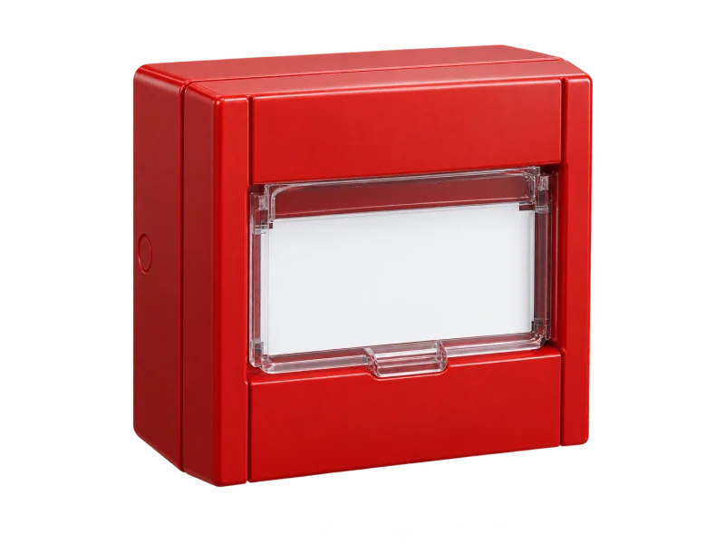 Manual fire alarm call point — concept illustration